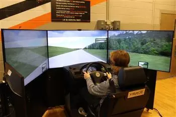 student using arrive alive equipment