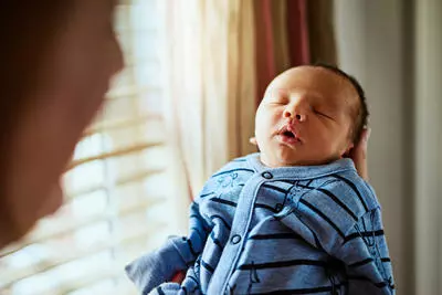 New born baby sleeping